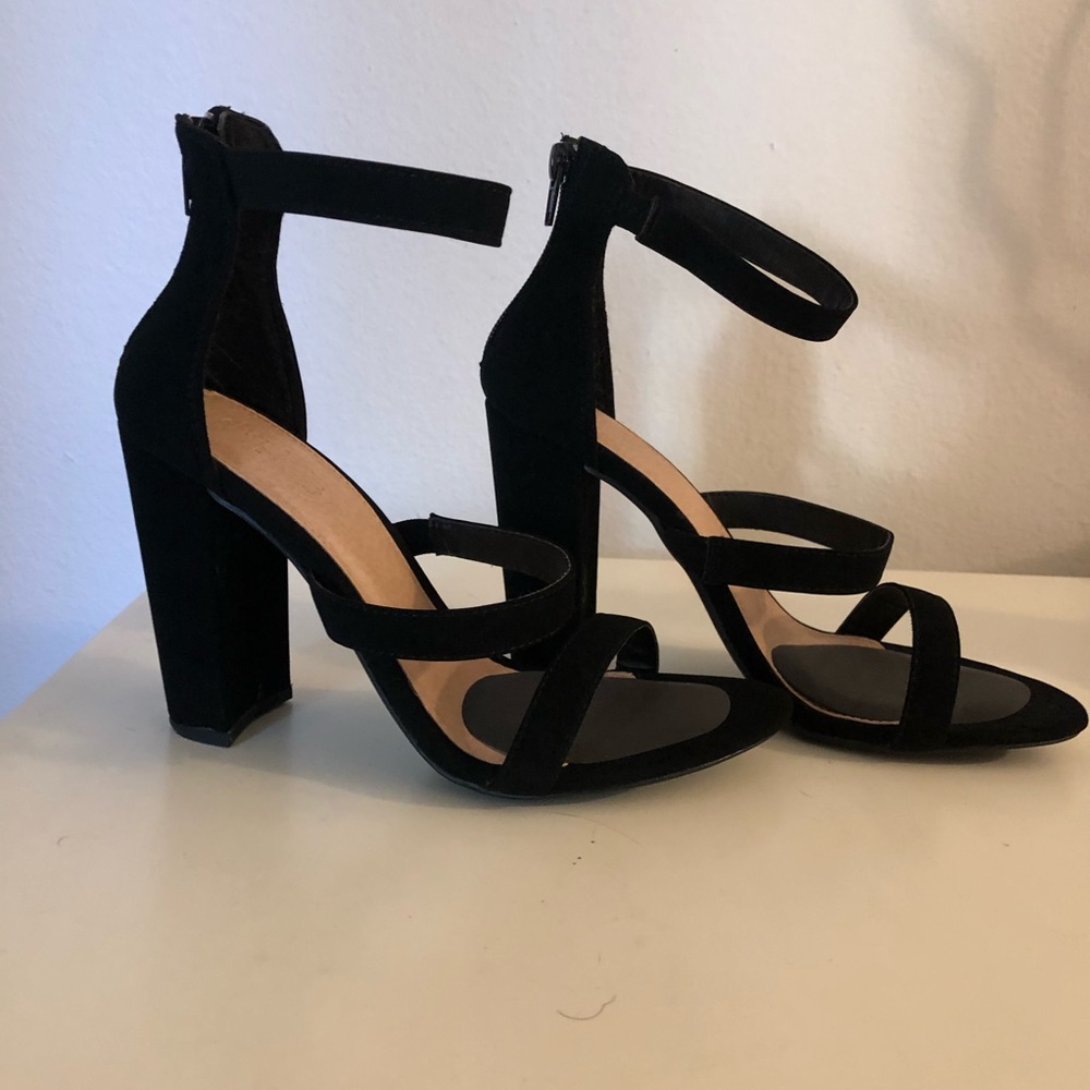 Black Strap High Heels